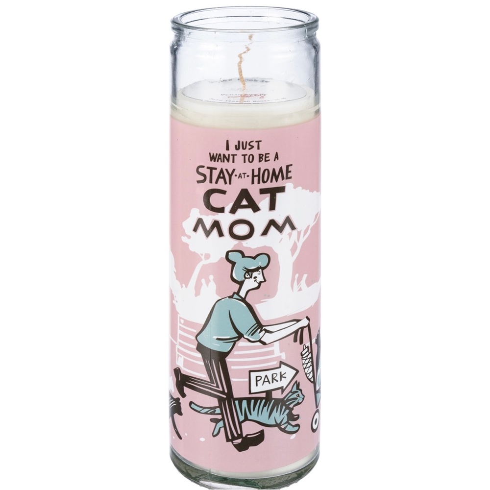 Working CAT MOMS CANDLE Humorous Whimsical Gift for Feline KITTY Enthusiasts